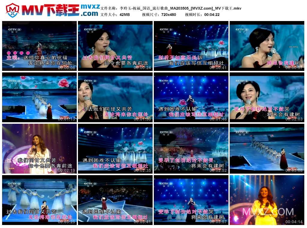 李玲玉-祝福_国语_流行歌曲_MA203505